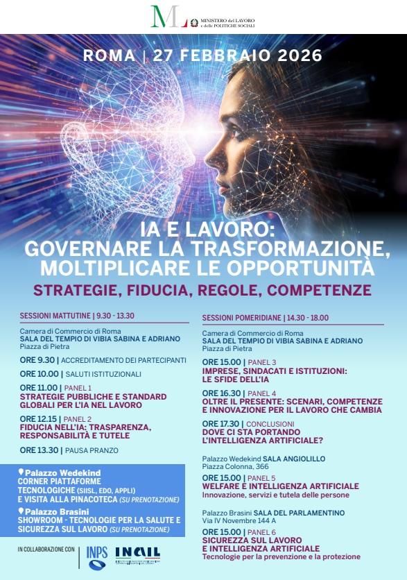 Al momento stai visualizzando IA e lavoro: a Roma l’evento promosso dal Ministero