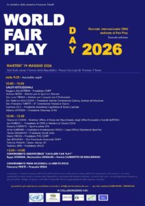 Scopri di più sull'articolo WORLD FAIR PLAY 2026, al Senato della Repubblica per la Giornata ONU si celebra la correttezza