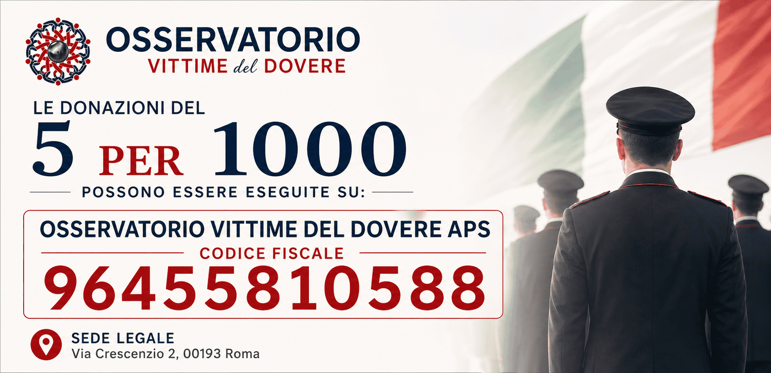 5 per 1000 Osservatorio Vittime del Dovere APS